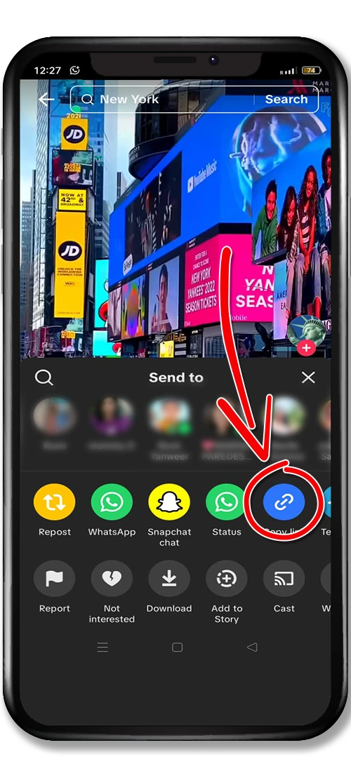 TikTok Reel Download Step 2