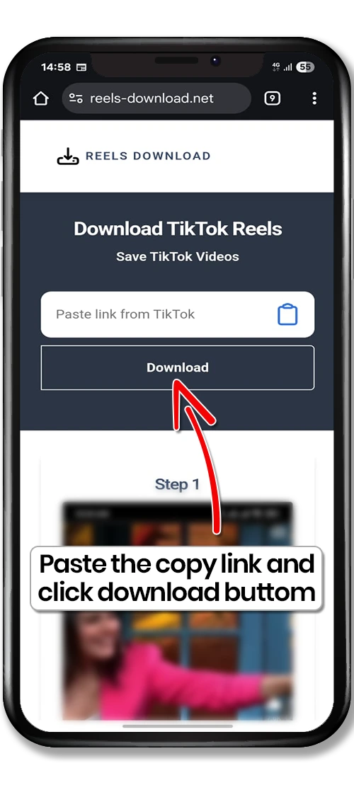 TikTok Reel Download Step 3